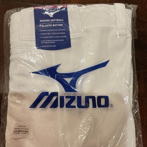 White Women's Adult Medium Mizuno Game Pants (New)