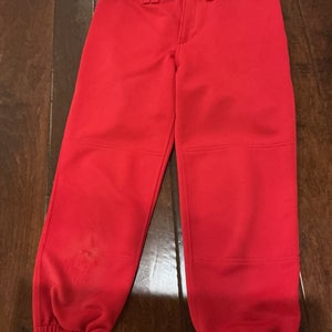 Red Women's Adult Medium Mizuno Game Pants (Used)