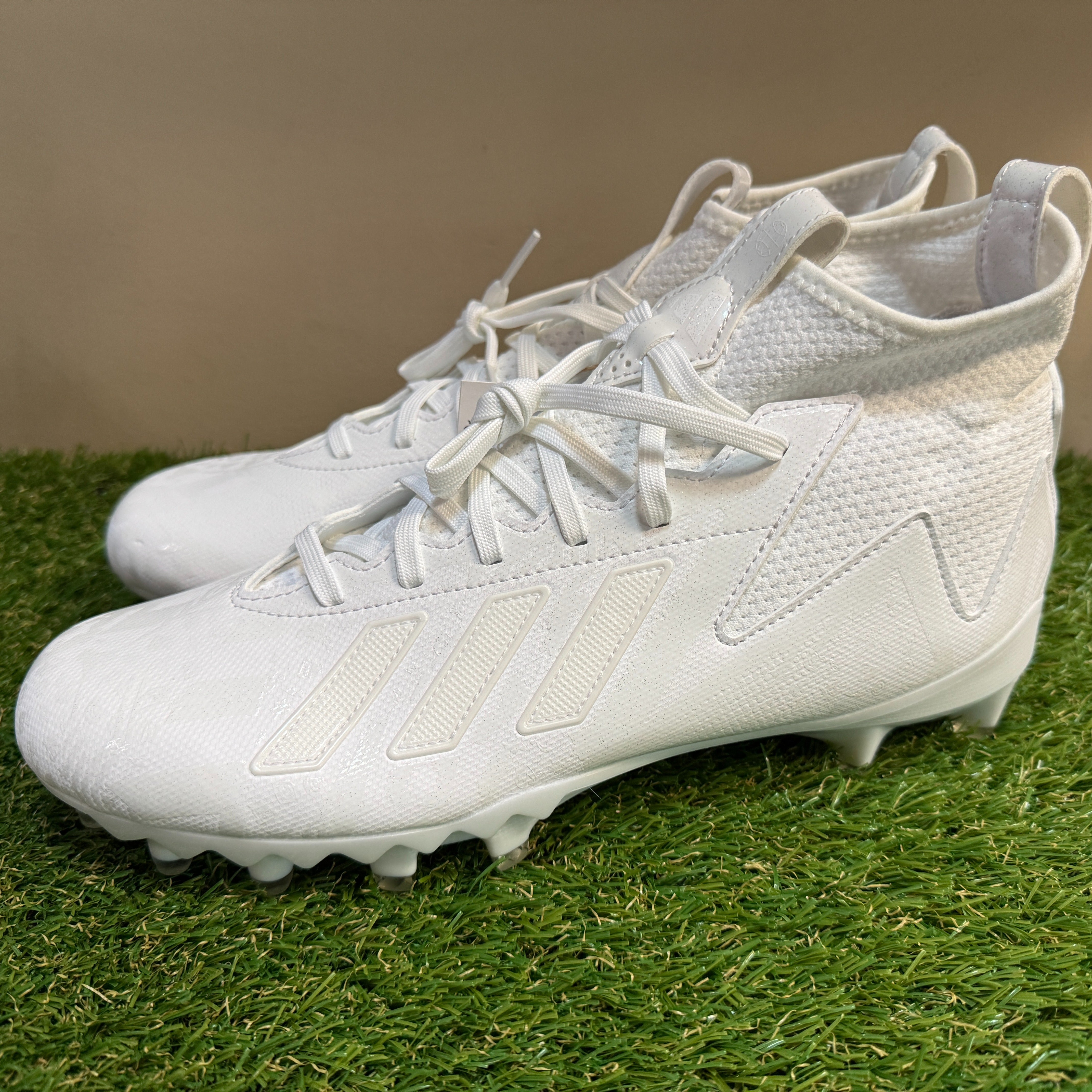 NWT Adidas Freak 23 7V7 SMU Football Cleats Triple White HP2285 Men’s Size 12.5 Adidas Freak 23 7V7 SMU Football Cleats Triple White HP2285  main image 2