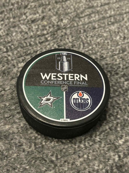 Dallas Stars vs Edmonton Oilers 2024 Western Conference Finals NHL Match Up Puck