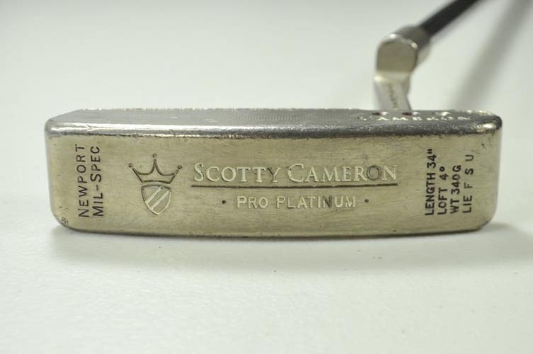 Titleist 2002 Scotty Cameron Pro Platinum Newport Mil-Spec 34" Putter RH #197928