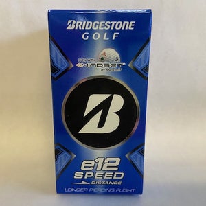 Bridgestone e12 Speed Distance Golf Balls (White, 2pk) 2 Ball Pack2025 NEW