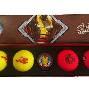 Volvik Vivid Soft Marvel X 4.0 Golf Balls (Iron Man, 4pk) 2025 Gift Set NEW