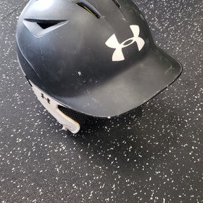 Used Under Armour UABH3-100 Batting Helmet No Mask Black And White MD 11849-S000029381