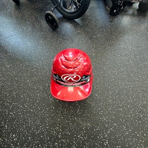 Used Rawlings RCFH Batting Helmet No Mask Red MD 11849-S000029361