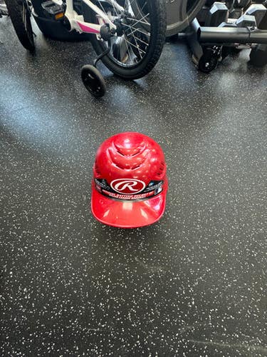 Used Rawlings RCFH Batting Helmet No Mask Red MD 11849-S000029361