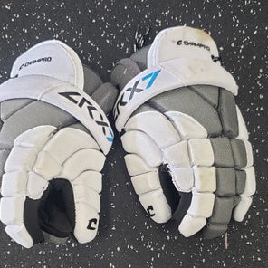 Used Champro LRX7 GLOVES Lacrosse Gloves Mens White MD 11849-S000029354