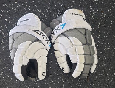 Used Champro LRX7 GLOVES Lacrosse Gloves Mens White MD 11849-S000029354