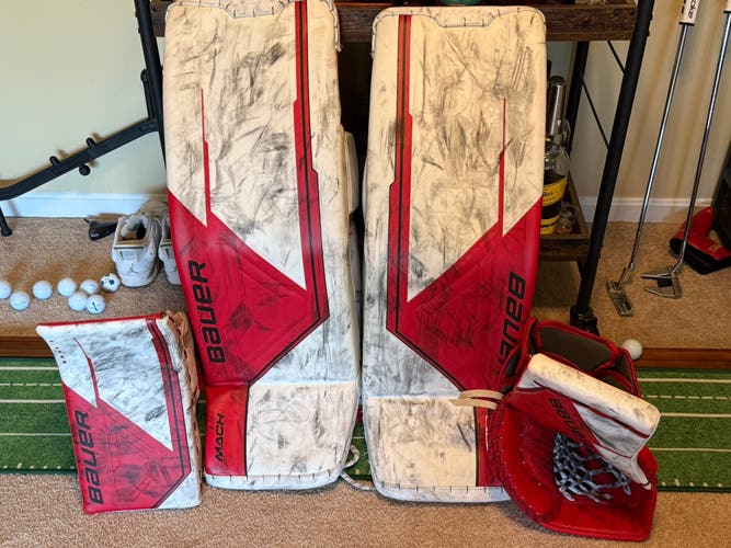 Bauer Mach Goalie Pads Senior Large 35+1 Regular