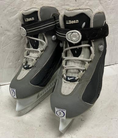 Used Nike LL BEAN SOFT BOOT Junior Hockey Skate Grey Junior 03 11855-S000187621