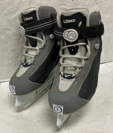 Used Nike LL BEAN SOFT BOOT Junior Hockey Skate Grey Junior 03 11855-S000187621