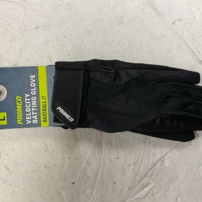 Used Primed VELOCITY BB/SB Batting Gloves Black LG 11855-S000187607