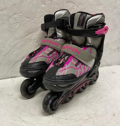 Used Schwinn ABEC 5 ADJ 1-4 Junior Rec Fitness Skates Black Adjustable 11855-S000187501