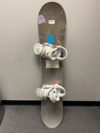 Used Burton LUX Girls Snowboard Only Silver 143 cm 11855-S000187480