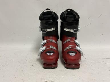 Used Salomon T3 Mens DH Ski Boot Black And Wine Red 245 MP - M06.5 - W07.5 11855-S000187476