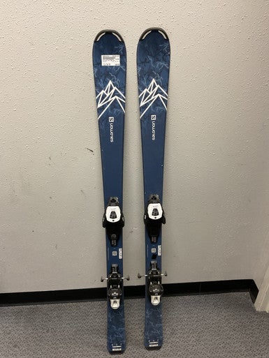 Used Salomon QST MAX JR Boys DH Ski/Binding Navy Blue 140 cm 11855-S000187474