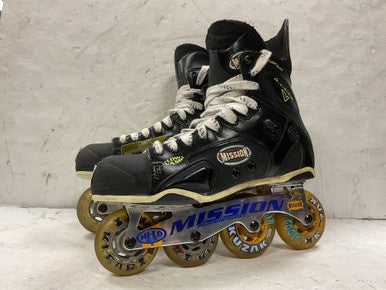 Used Mission PROTO V Roller Hockey Skates Black Senior 10 11855-S000187461