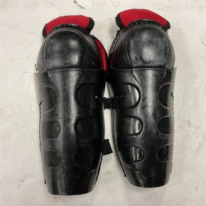 Used Easton STEALTH S3 Junior Shin Guards Black And Red 10" 11855-S000187363