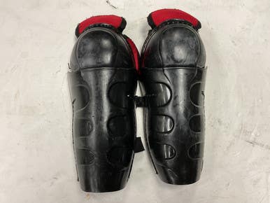 Used Easton STEALTH S3 Junior Shin Guards Black And Red 10" 11855-S000187363