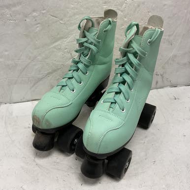 Used Senior Roller Quad Skates Turquoise Senior 7 11855-S000187284