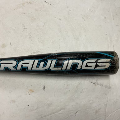 Used Rawlings Mach 2 US8M11 USA 2 5/8 Baseball Bat Black And Carolina Blue 29" 11855-S000187271