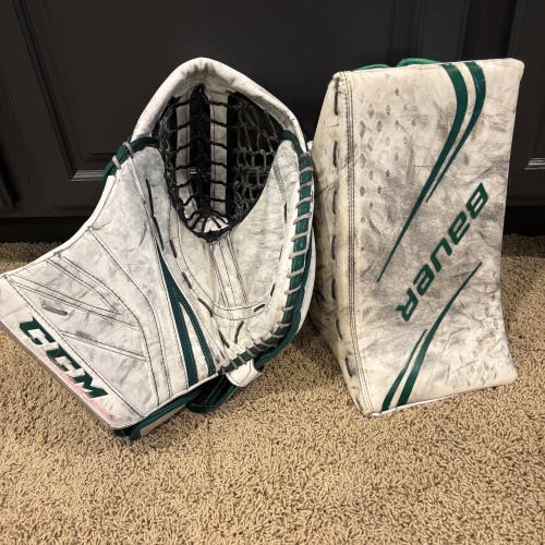CCM Goalie Senior Premier 2 Glove & 2X Bauer Blocker