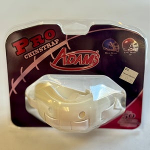 Adam’s White Football chinstrap (New)