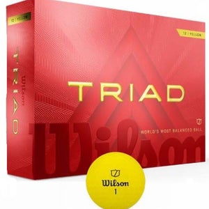 Wilson Staff Triad Golf Balls (Yellow, 24pk) 2dz 2025 NEW