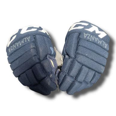 Used CCM 17F Youth Gloves Navy Blue 8" 11375-S000363165