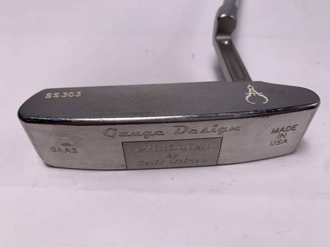 Aluinich by David Whitlam Gauge Design Putter 34" Mens RH