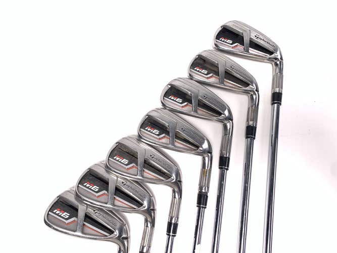 TaylorMade M6 Iron Set 4-PW KBS Max Stiff Steel Mens RH