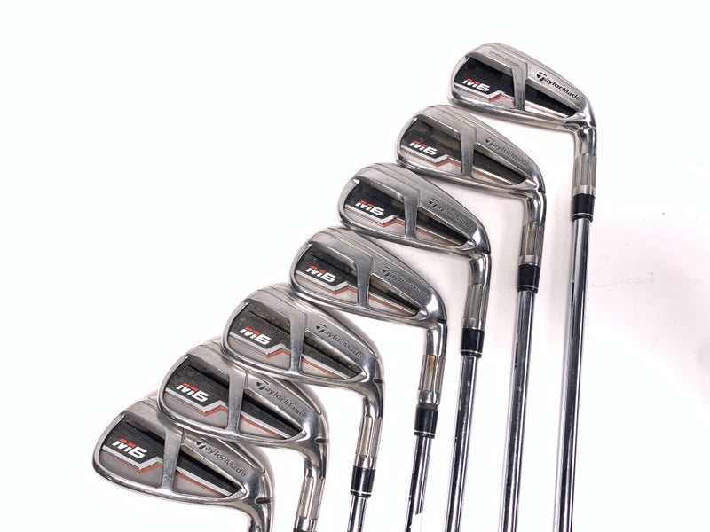 TaylorMade M6 Iron Set 4-PW KBS Max Stiff Steel Mens RH