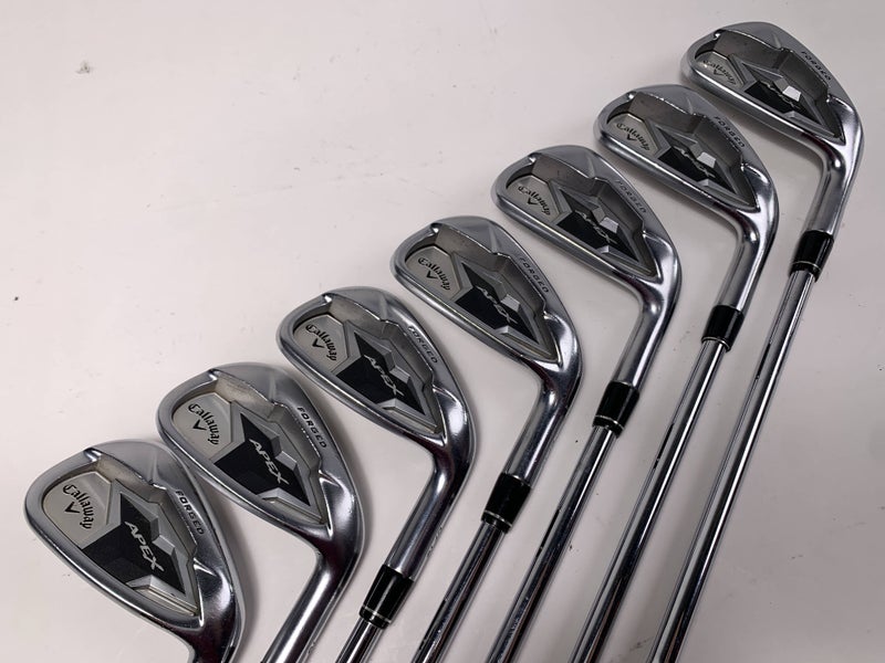 Callaway Apex 19 Iron Set 4-PW Elevate Tour VSS Pro Extra Stiff Steel Mens RH