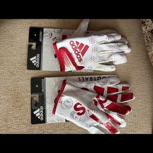 Lot of 2 - New - adidas men’s medium football gloves