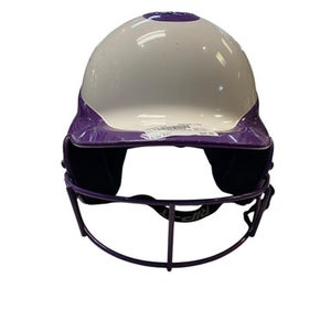 Used RIP-IT PURPLE/WHITE HELMET Batting Helmet w/Mask Purple M/L 11706-S000357550