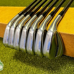 Used RH 2022 Cobra King Forged TEC X Irons 5-PW/GW 45g Senior Graphite Golf Set