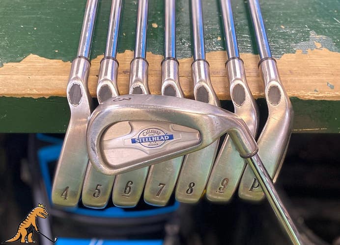 Used Callaway Steelhead X-14 Iron Set 3-PW Constant Weight Steel Regular Flex
