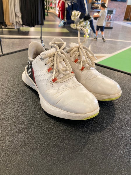 White Kid's Footjoy Fuel Golf Shoes | Size 1.0