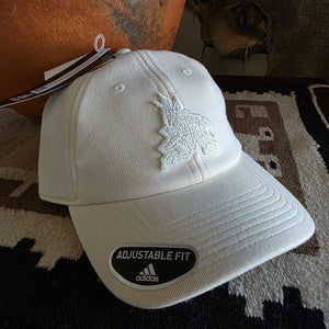 Arizona Coyotes Utah HC Adidas Zerodye Slouch Ivory Kachina Adjustable Hat NWT