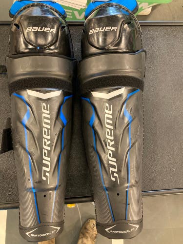 Senior Bauer Supreme One.8 Shin Pads 17" (Used)