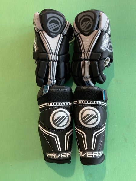 NEW Youth Maverik Charger Lacrosse Gloves & Elbow Pads Combo