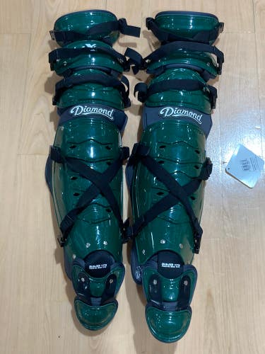NEW Senior Diamond iX5 Catcher's Leg Guards 17.5"