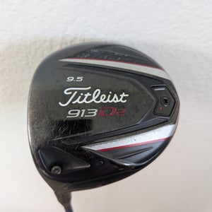 Men's 2013 Titleist 913D2 Left Hand Driver Stiff Flex 9.5 Loft (Used)