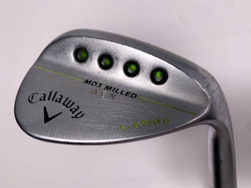 Callaway MD3 Milled Chrome S-Grind Wedge 56* 10 KBS Tour Extra Stiff Steel RH