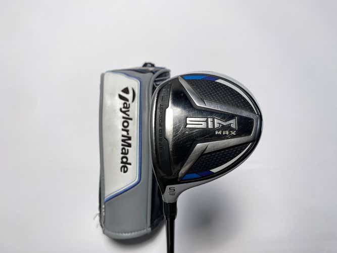 TaylorMade SIM MAX 5 Fairway Wood 18* Fujikura Ventus Blue 5R Regular LH HC