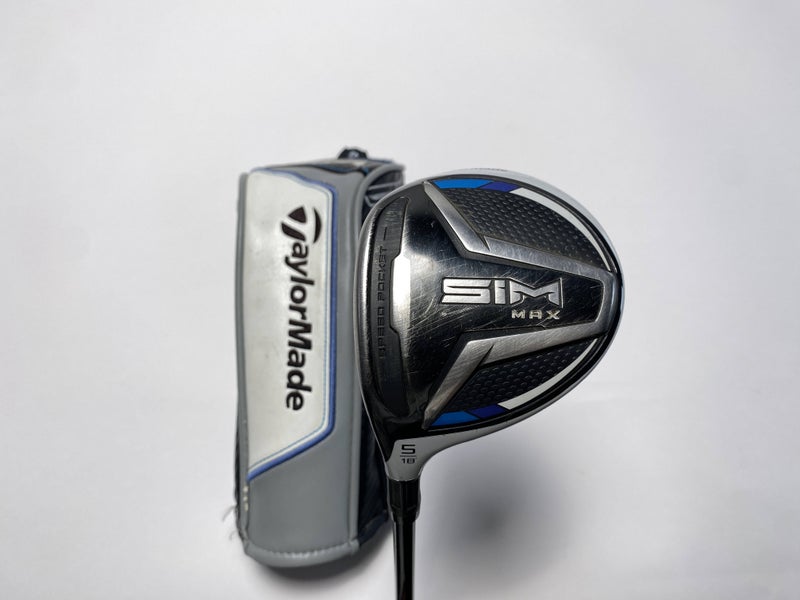 TaylorMade SIM MAX 5 Fairway Wood 18* Fujikura Ventus Blue 5R Regular LH HC