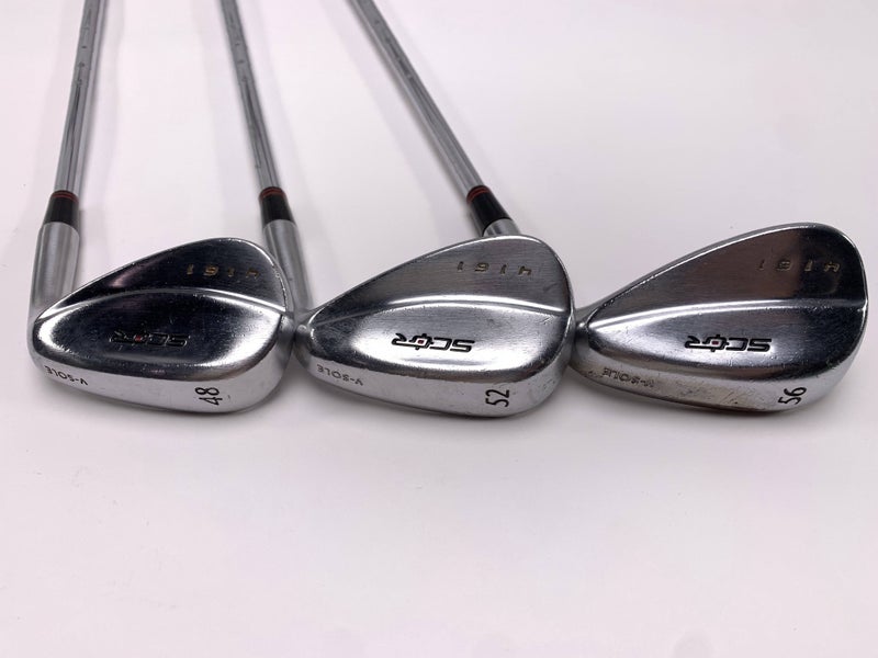 Scor 4161 Wedge Set 48* 52* 56* Genius 12 Firm Steel Mens RH