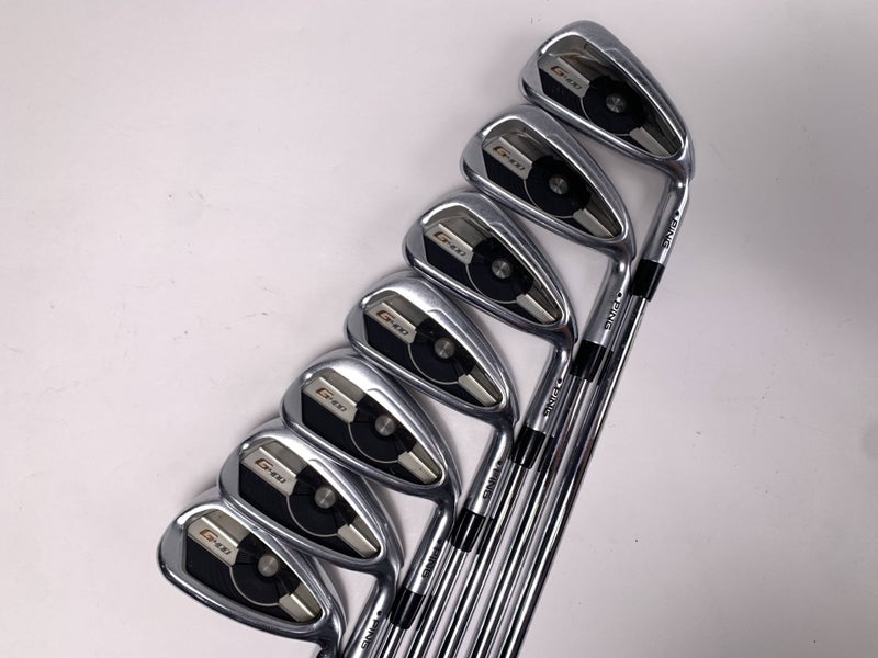 Ping G400 Iron Set 4-PW Black Dot AWT 2.0 Stiff Steel Mens RH