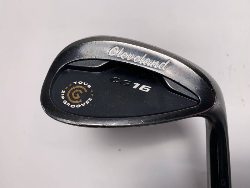Cleveland CG16 Black Zip Groove Wedge 52* 10 Bounce Traction Wedge Steel Mens RH