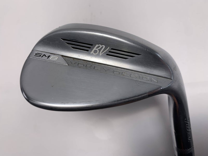 Titleist Vokey SM8 Tour Chrome Wedge 58* 12 Bounce D-Grind Wedge Steel Mens RH